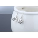 earrings shamballa new silver